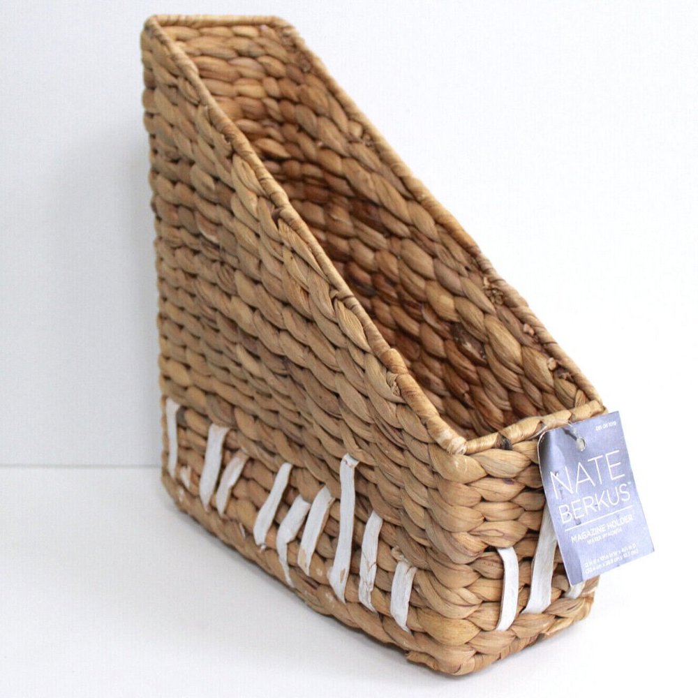 Nate Berkus Water Hyacinth Magazine Holder